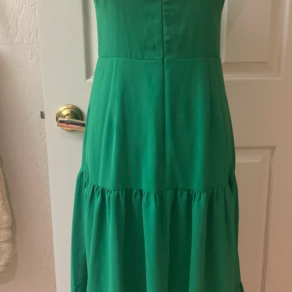 SHEIN Vibrant Green Criss Cross Dress - Picture 6 of 10
